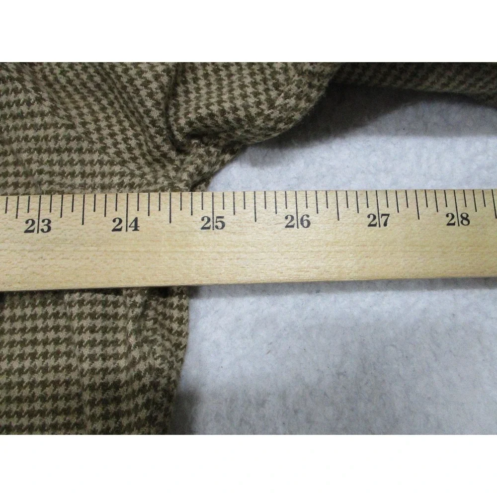 Polo Ralph Lauren Shirt Mens Large Brown Curham Sport Houndstooth Cotton‎ Casual